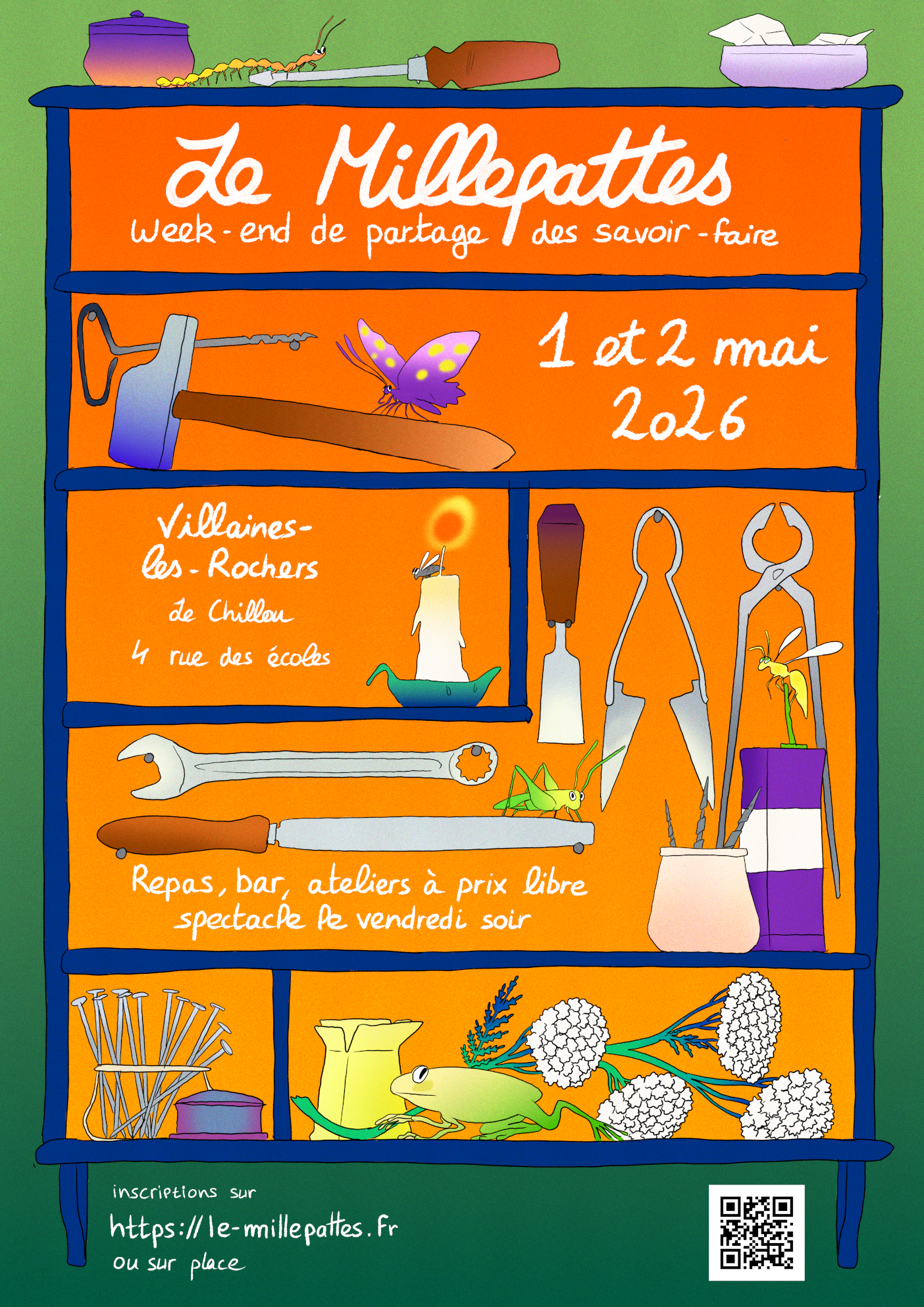 Affiche Millepattes 2026